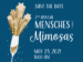 Save the Date for Our 2nd Annual Mensches & Mimosas Save the date Banner-01-01
